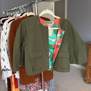 Olive Green Reversible Jacket